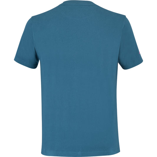 Babolat Lebron Cotton T-Shirt, back view showing plain Legion Blue fabric