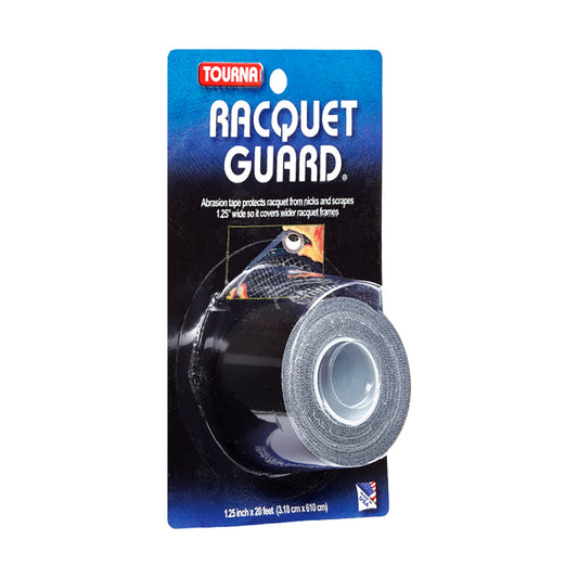 Tourna Racquet Guard Tape Wide, angled packaging view of black frame protection tape