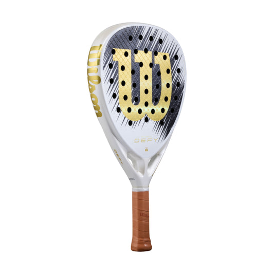 Wilson Defy V1 SE Padel racket, full left three-quarter view