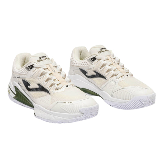 Joma Slam Men 2625 Padel Shoes - Beige - Front three-quarter pair