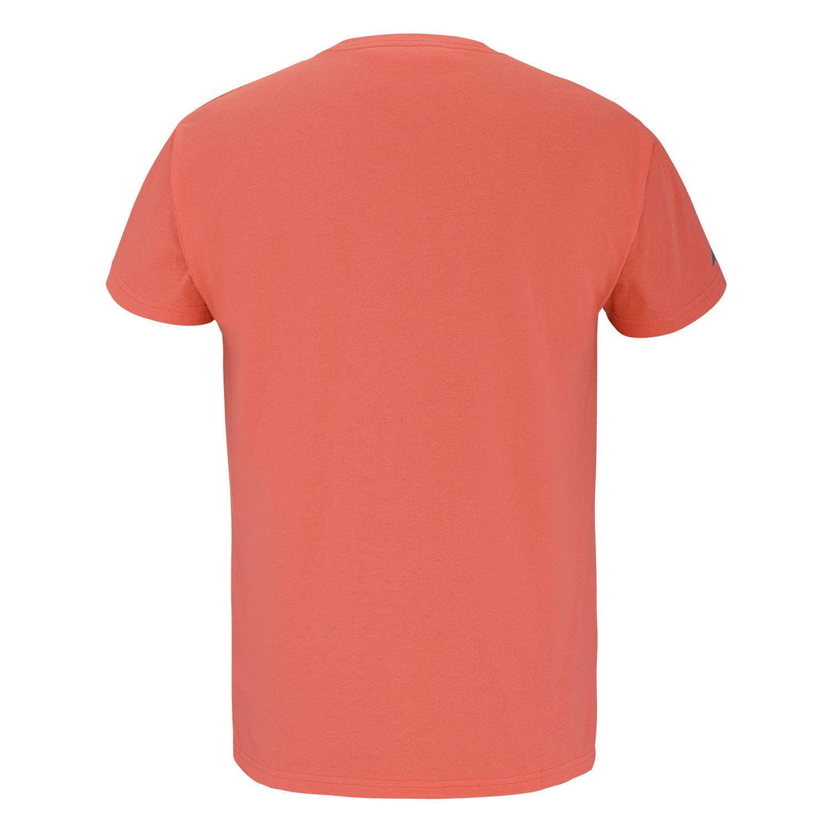 Babolat Exercise Big Flag Padel T-shirt, back view showing ribbed crewneck collar