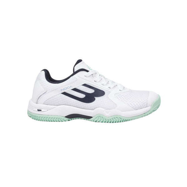 Bullpadel Indiga W 25V Padel Shoes - White/Turquoise