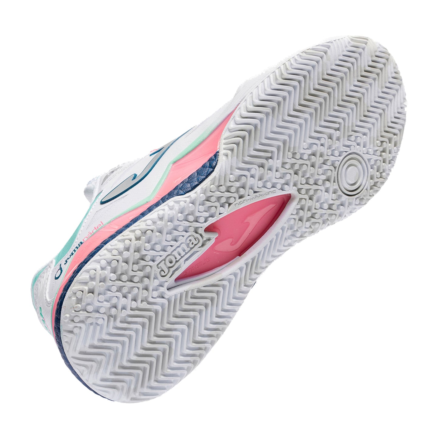 Joma Spin Lady 2602 Padel Shoes - White - Sole