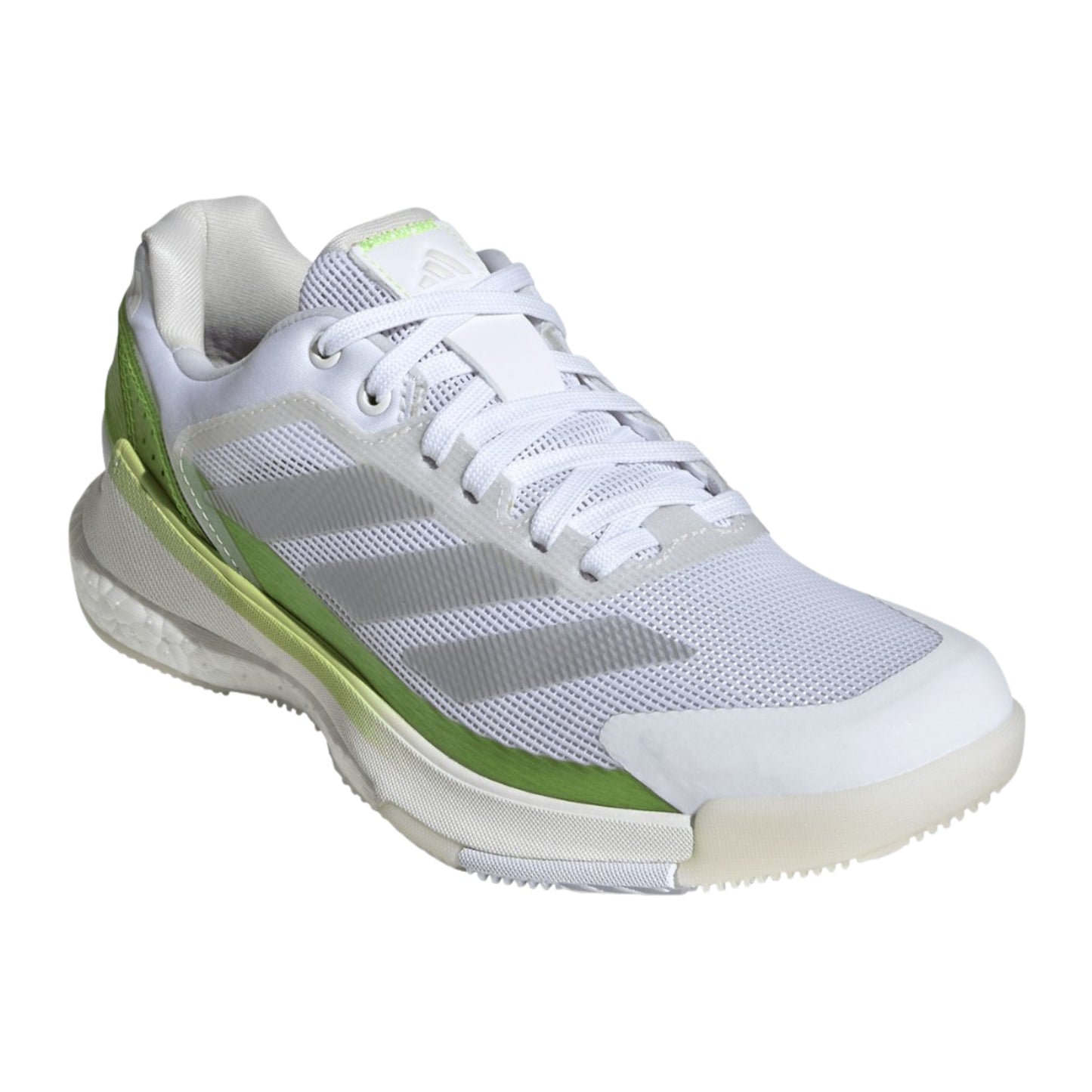 Adidas Crazyquick Boost W Padel Shoes - White/Lucid Lemon - Left