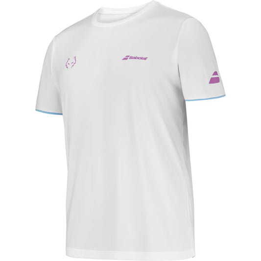 Babolat Crew Neck Tee Juan Lebron Edition - White - Left