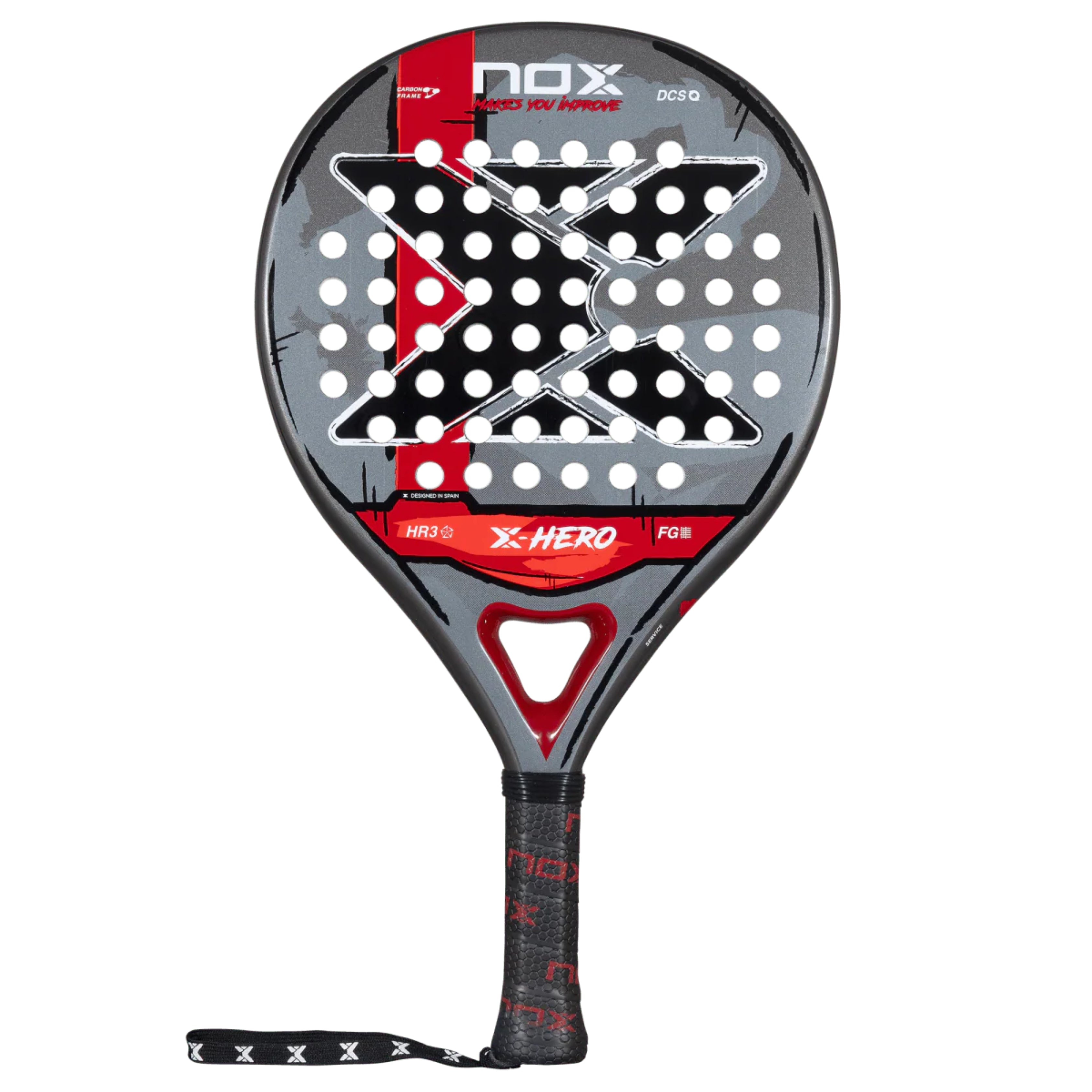 NOX X-Hero Red 2026 Padel Racket | PadelZone