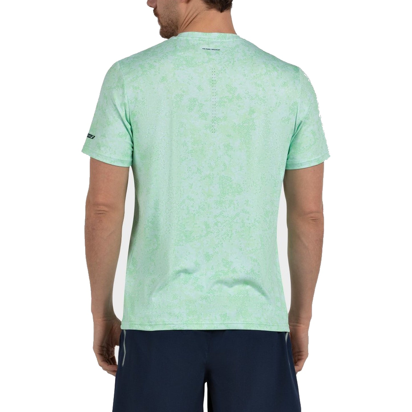 Bullpadel Masama Padel T-Shirt Men - Acid Green - Back model view