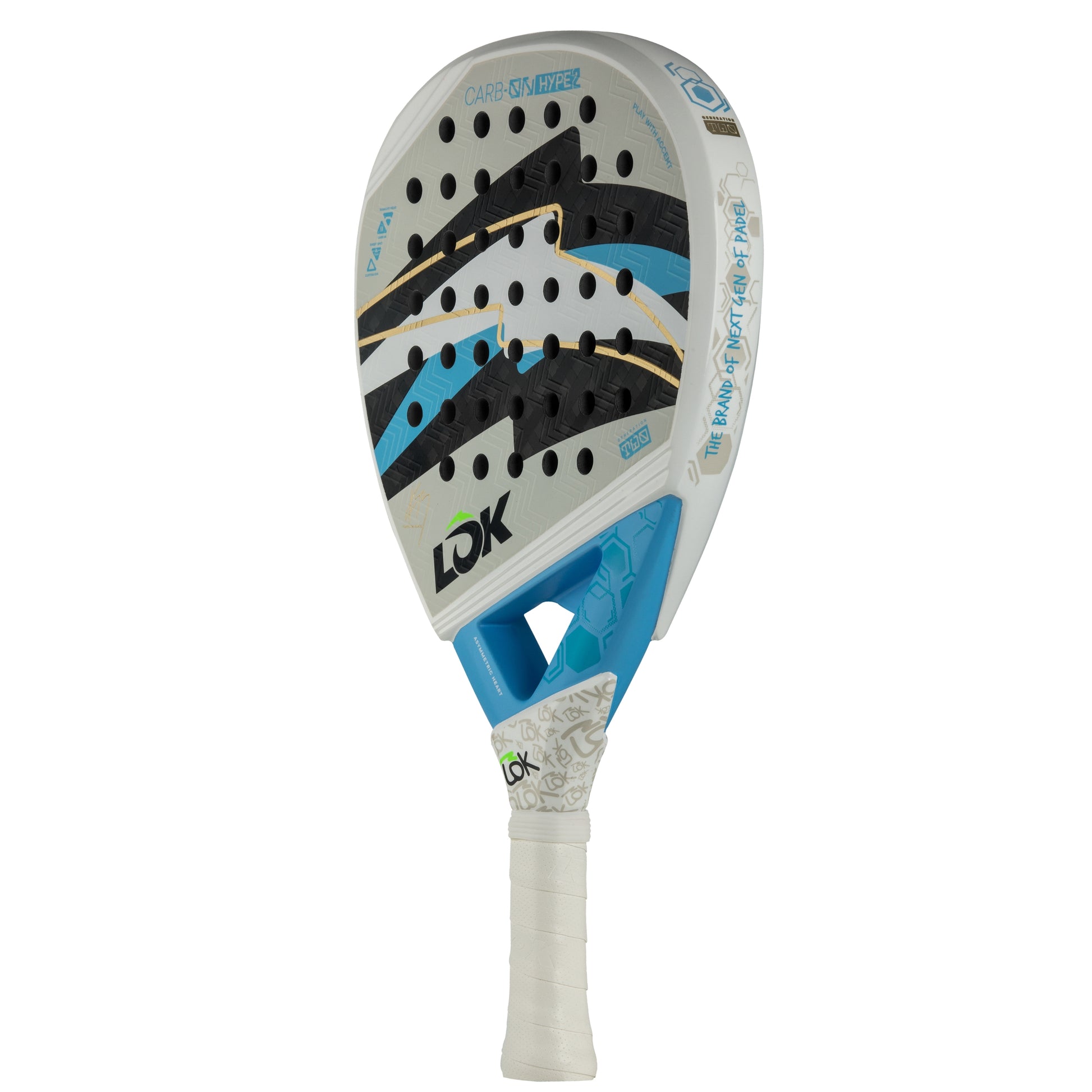 LOK Carb On Hype Gen 2 FDB Padel Racket - Left
