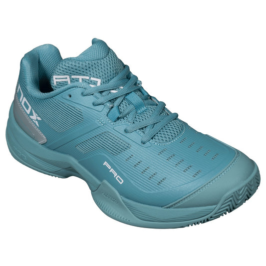 NOX AT10 Pro Turquoise/White Padel Shoes - Medial