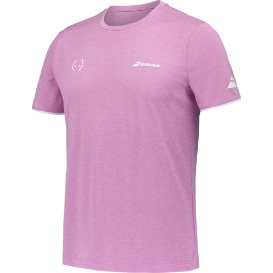 Babolat Crew Neck Tee Juan Lebron Edition - Pink - Left