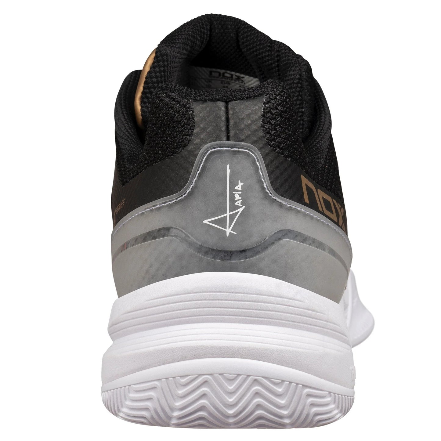 NOX AT10 Pro Padel Shoes - Black - Heel
