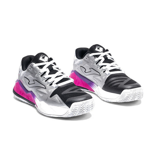 Joma Spin Lady 2612 Padel Shoes - Light Gray - Front