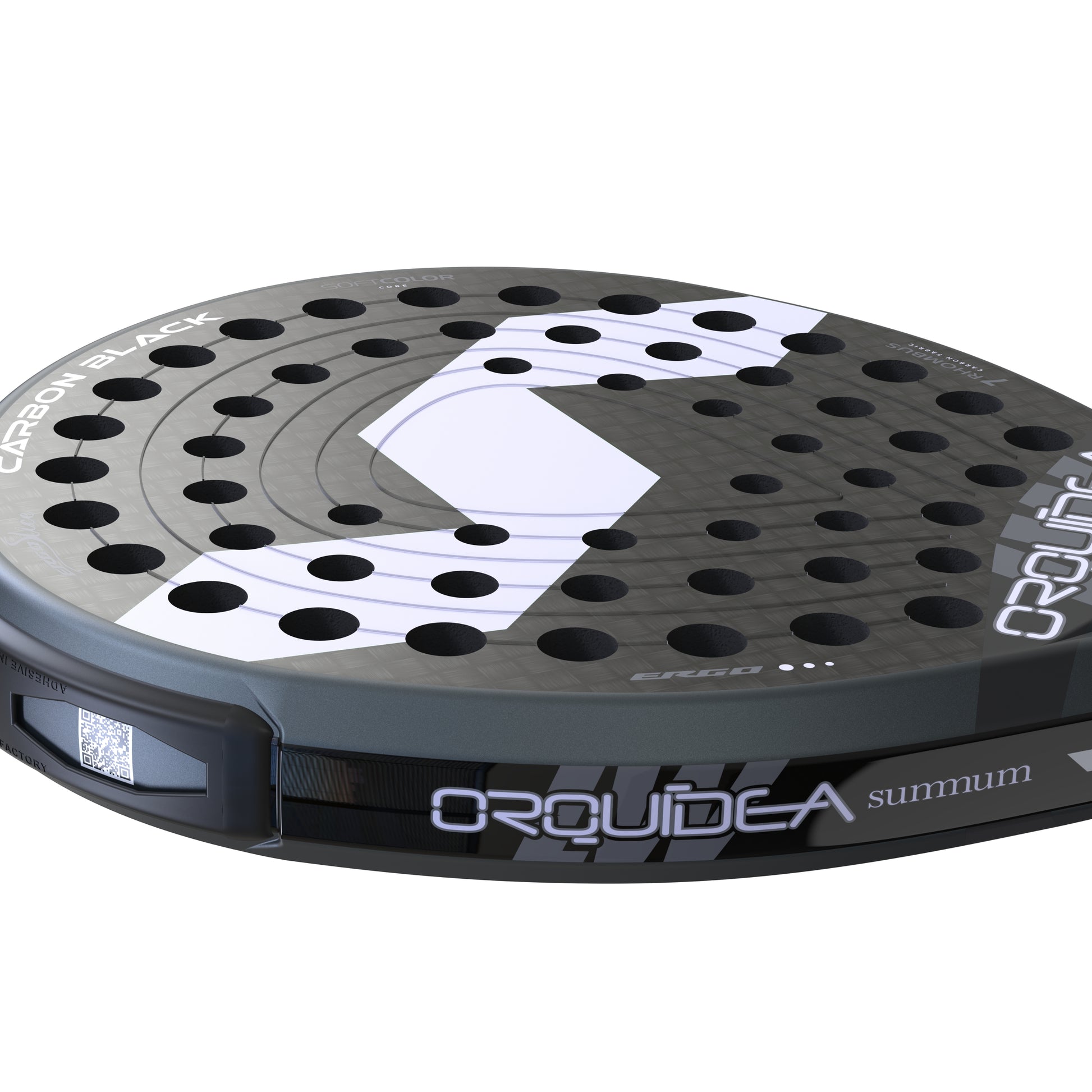 Varlion LW Carbon Black Orquidea Padel Racket - Side