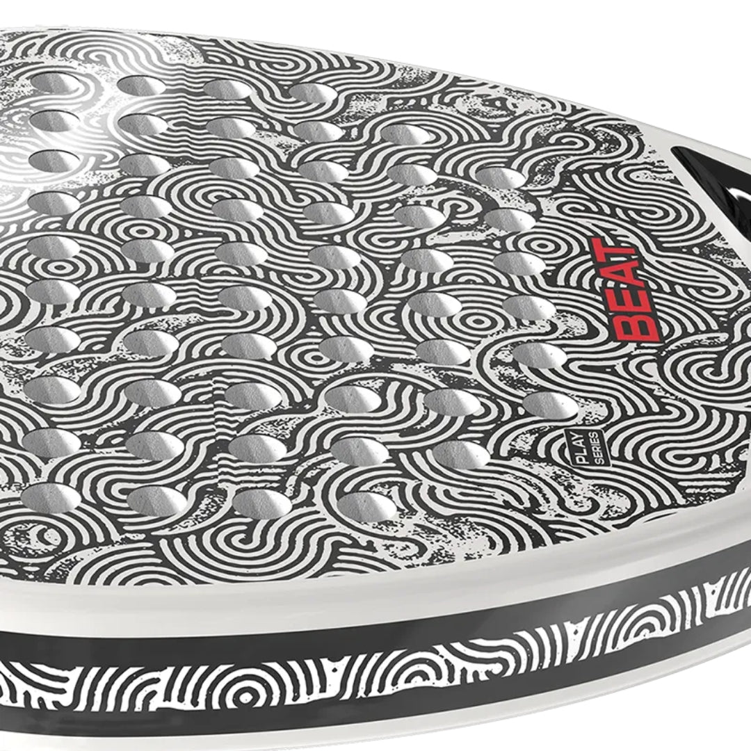 Siux Beat Hybrid Padel Racket - White - Side Face