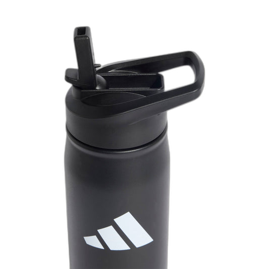 Adidas Metal Bottle 0.6L Black - straw lid detail