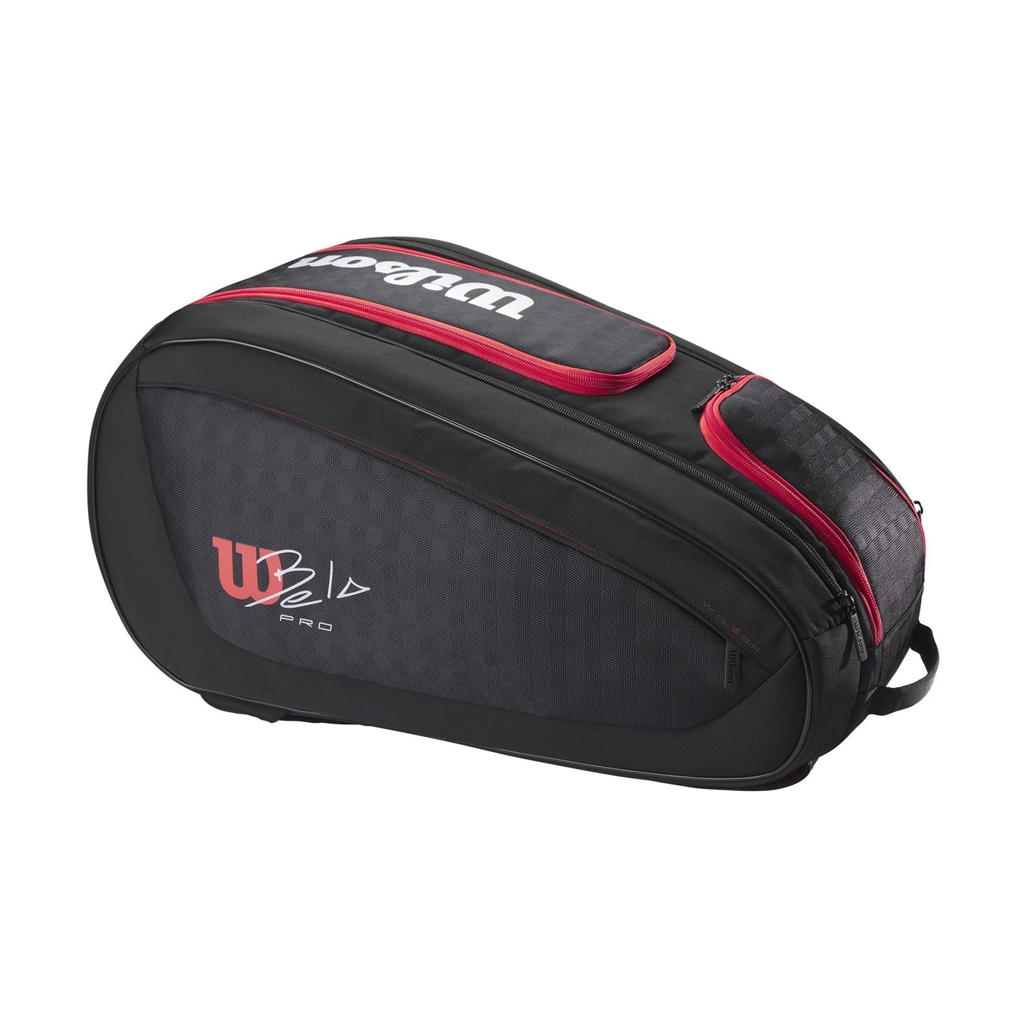 Wilson Bela Super Tour Padel Bag - Black/Red - Side Profile