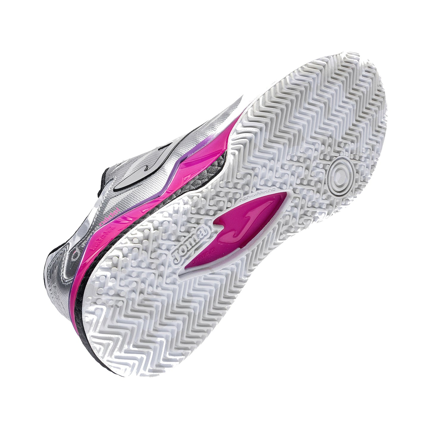 Joma Spin Lady 2612 Padel Shoes - Light Gray - Sole