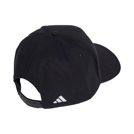 Adidas Stadium trucker cap, back view with snapback closure