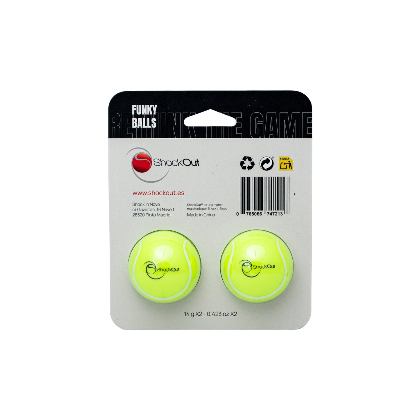 Shockout Funky Balls Shoe Odour Control 2-Pack - Back