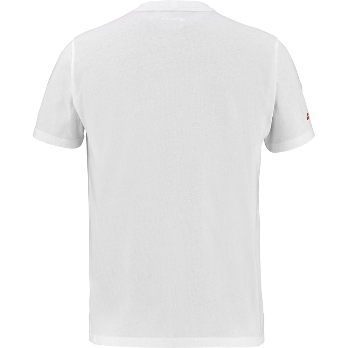 Babolat Lebron Cotton T-Shirt - White/Orange - Back