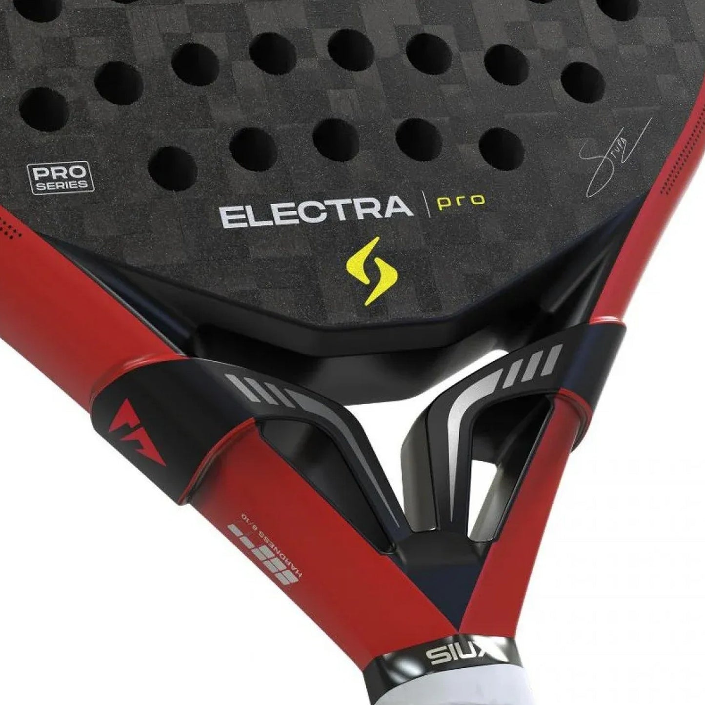 Siux Electra Pro 2026 Fire Red Padel Racket - Face and Frame