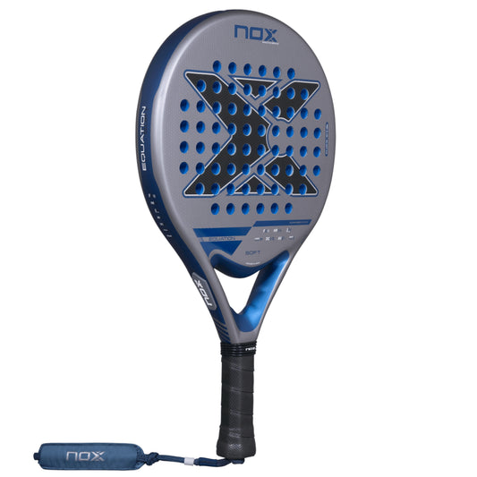 NOX Equation SOFT Advanced 2027 Padel racket, back face with round head