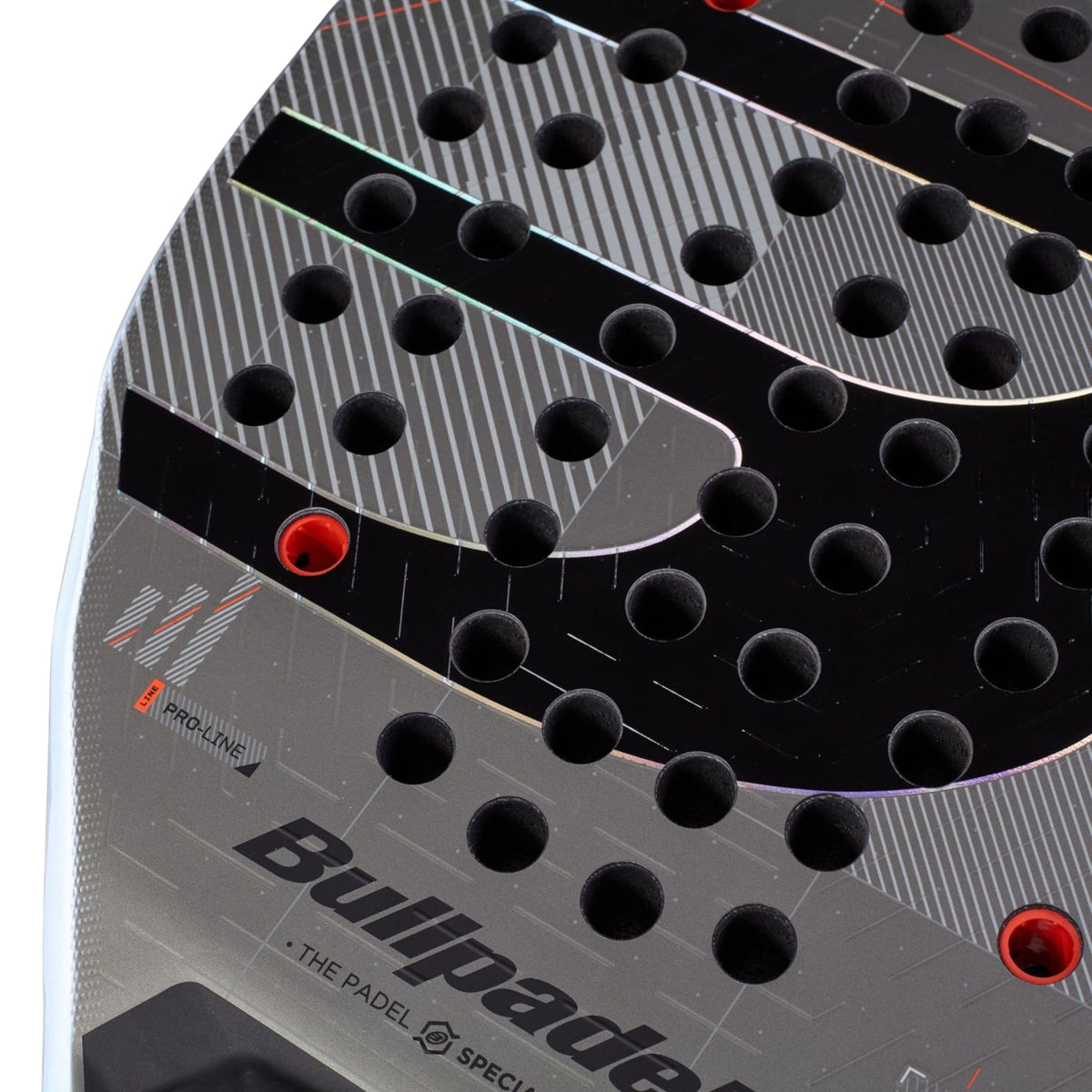 Bullpadel Neuron 02 Comfort 2027 Padel racket, 3D Grain hitting surface texture detail