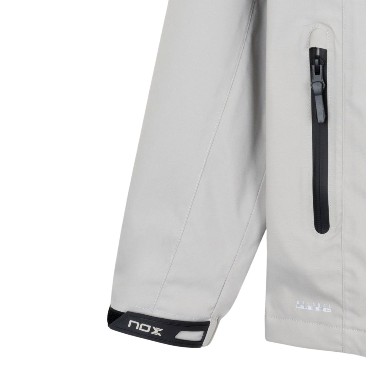 NOX Team Softshell Jacket Men - Light Grey - Pocket and cuff detail