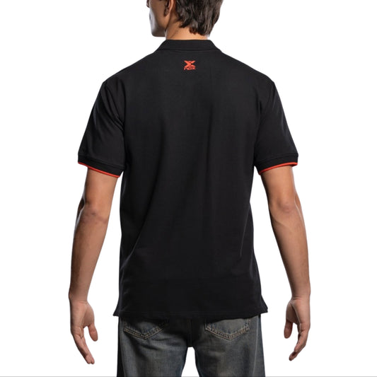NOX Men's CORP Polo Shirt - Black — model back