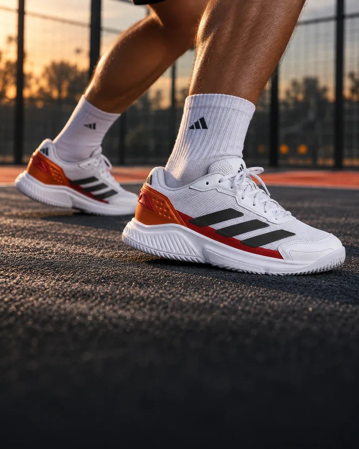 Illustrative Find your footing padel campaign photograph
