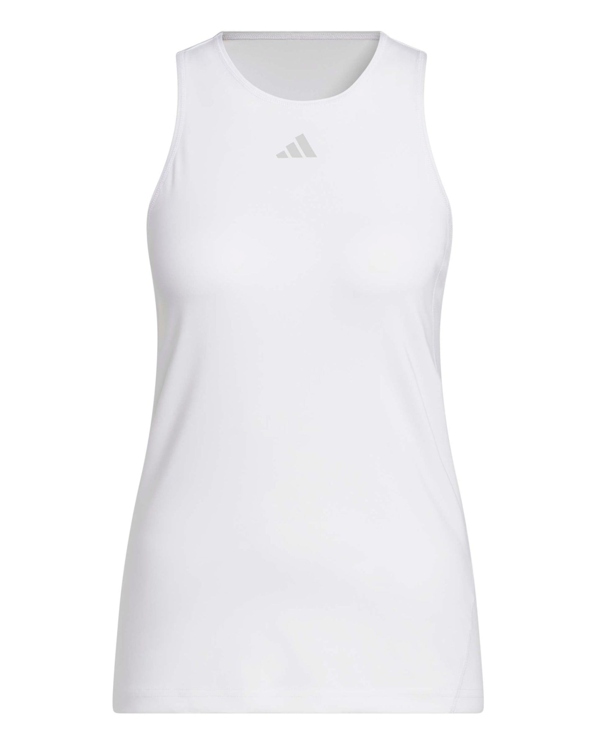 Adidas Club Tennis Climacool tank top, white, front view, slim fit