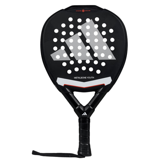 Adidas Metalbone Youth 3.4 Padel racket, front face in black, white and red