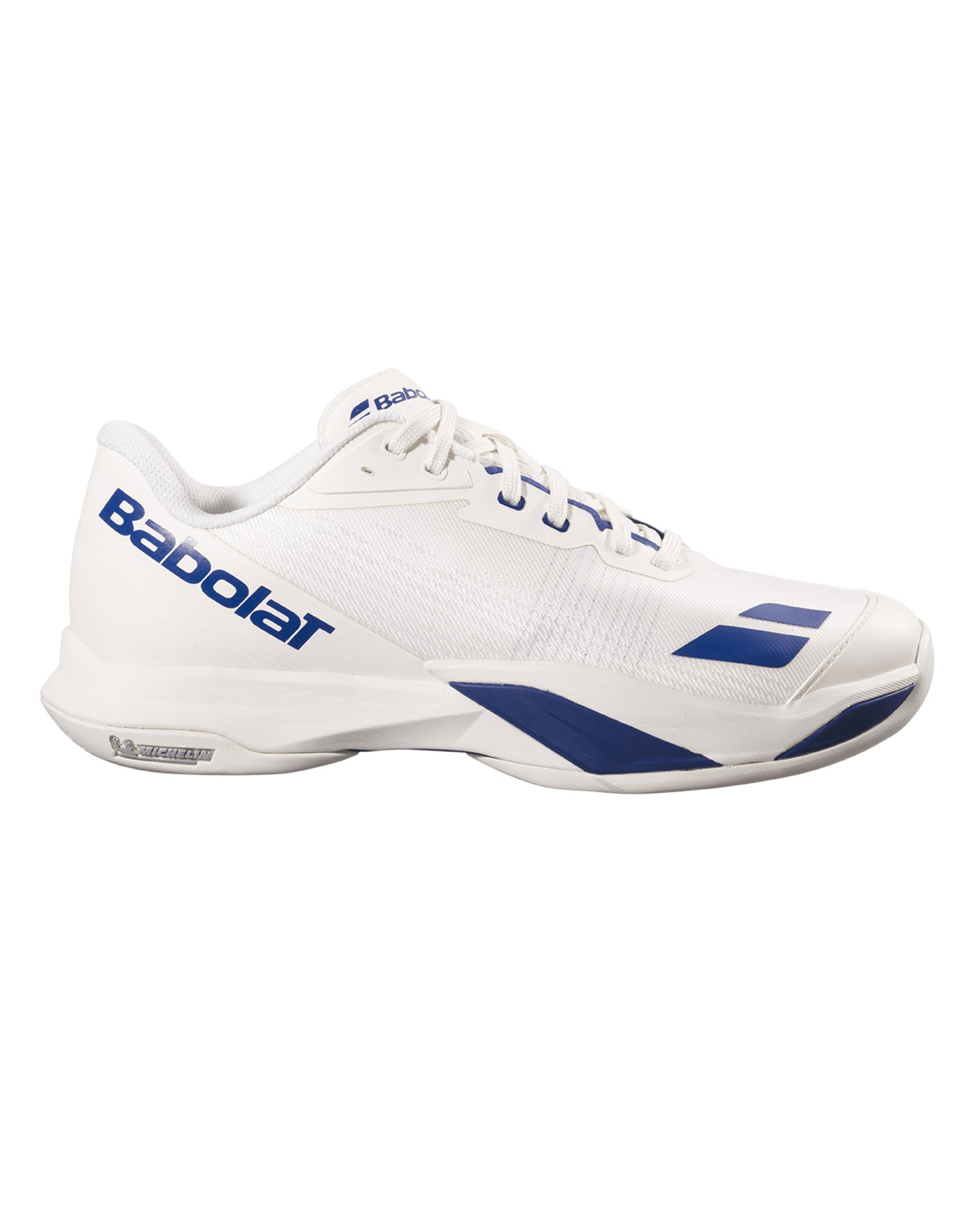 Babolat Jet Mach 4 All Court Shoes Men - Cream/Dark Blue - Lateral side