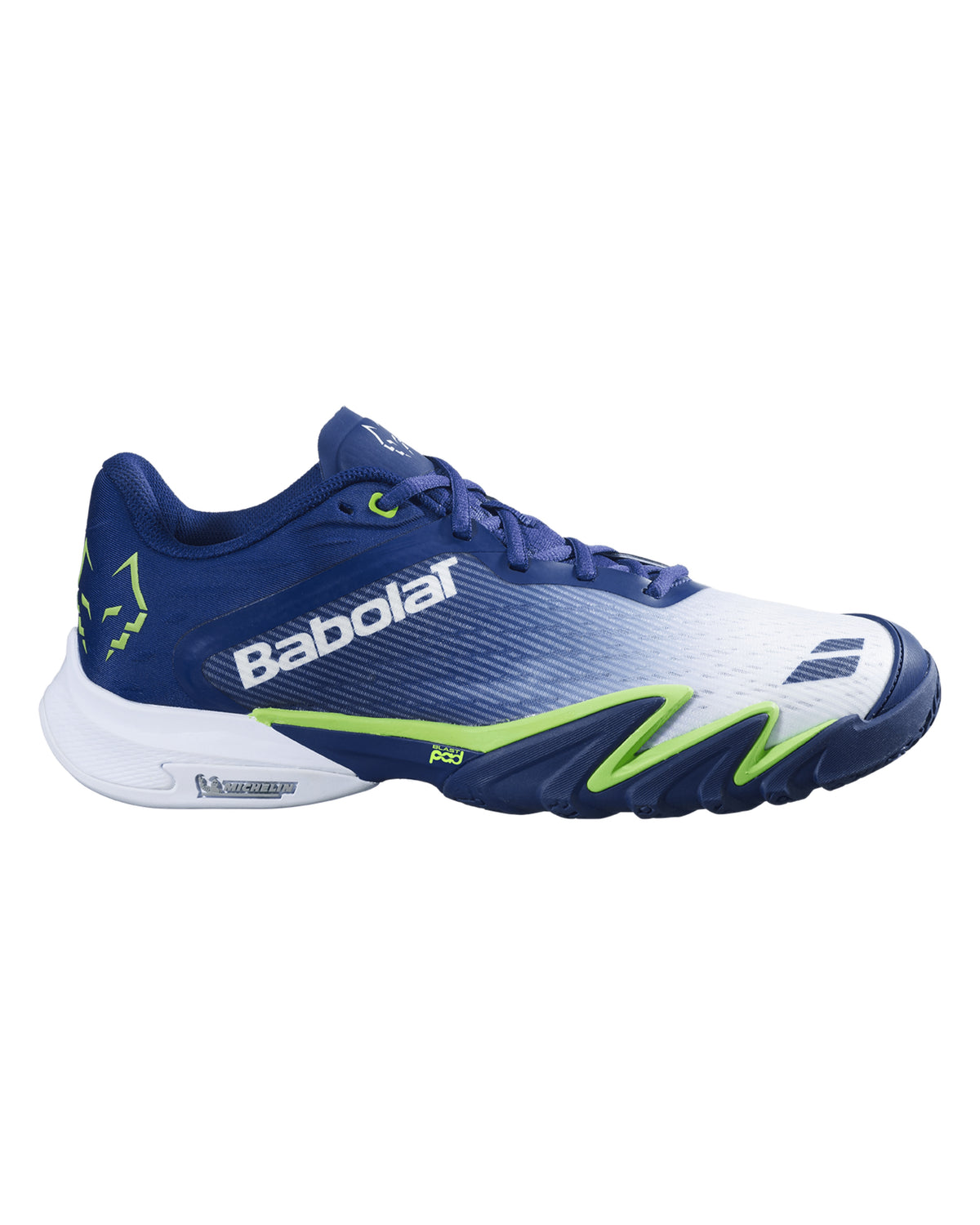Babolat Premura 3 Juan Lebron Padel Shoes Men - Blue Depths/Green Flash - Side