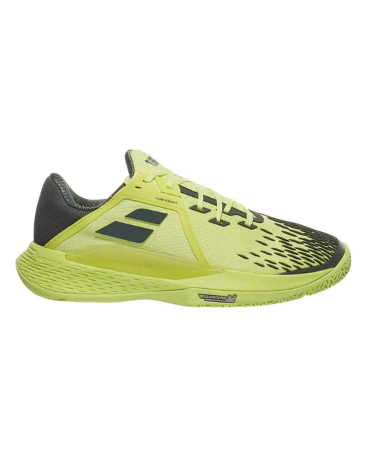 Babolat Propulse Fury 3 All Court Shoes Men - Sunny Lime/Grey - Side