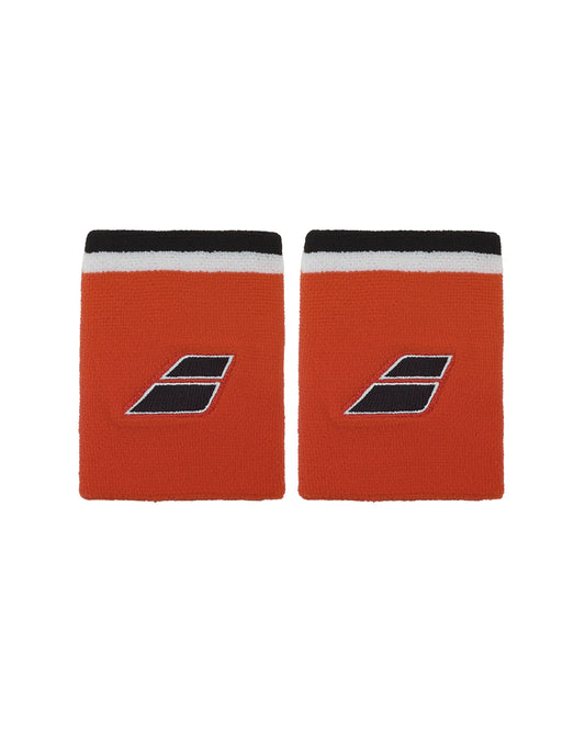 Babolat Terry Jumbo Wristband Pair - Cherry Tomato - Front pair