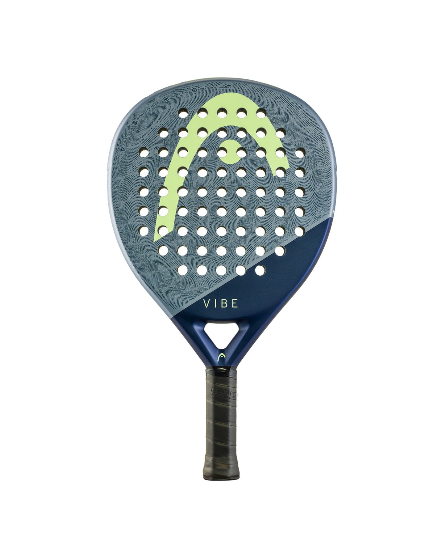 Head Vibe 2026 Padel Racket, front face, blue and yellow design