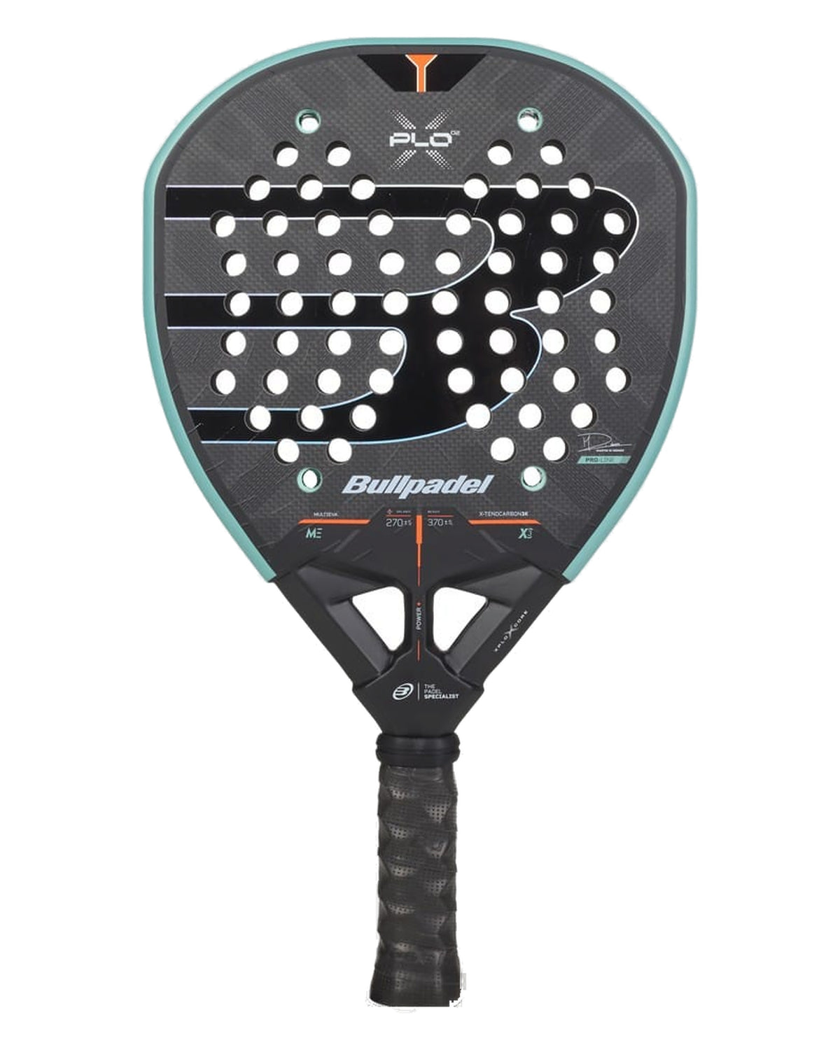 Bullpadel Xplo 02 2027 Padel Racket - Dark face full-racket front view