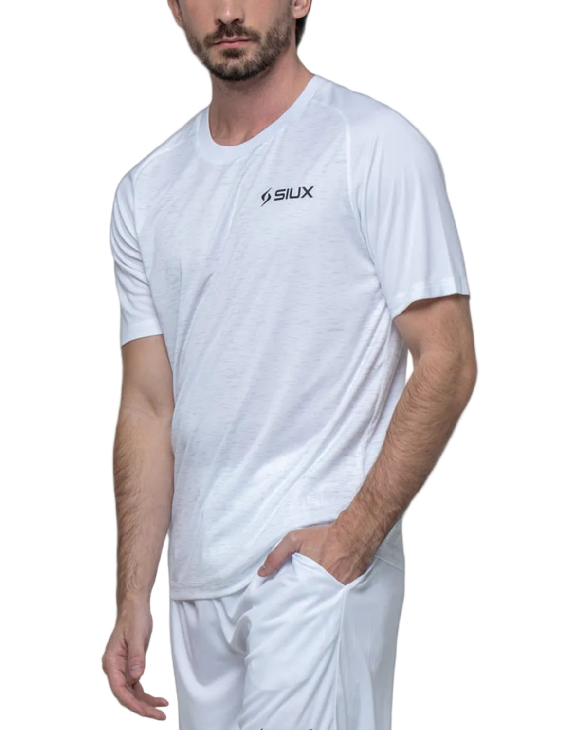 Siux Club 26 T-Shirt Men - White - Front worn view