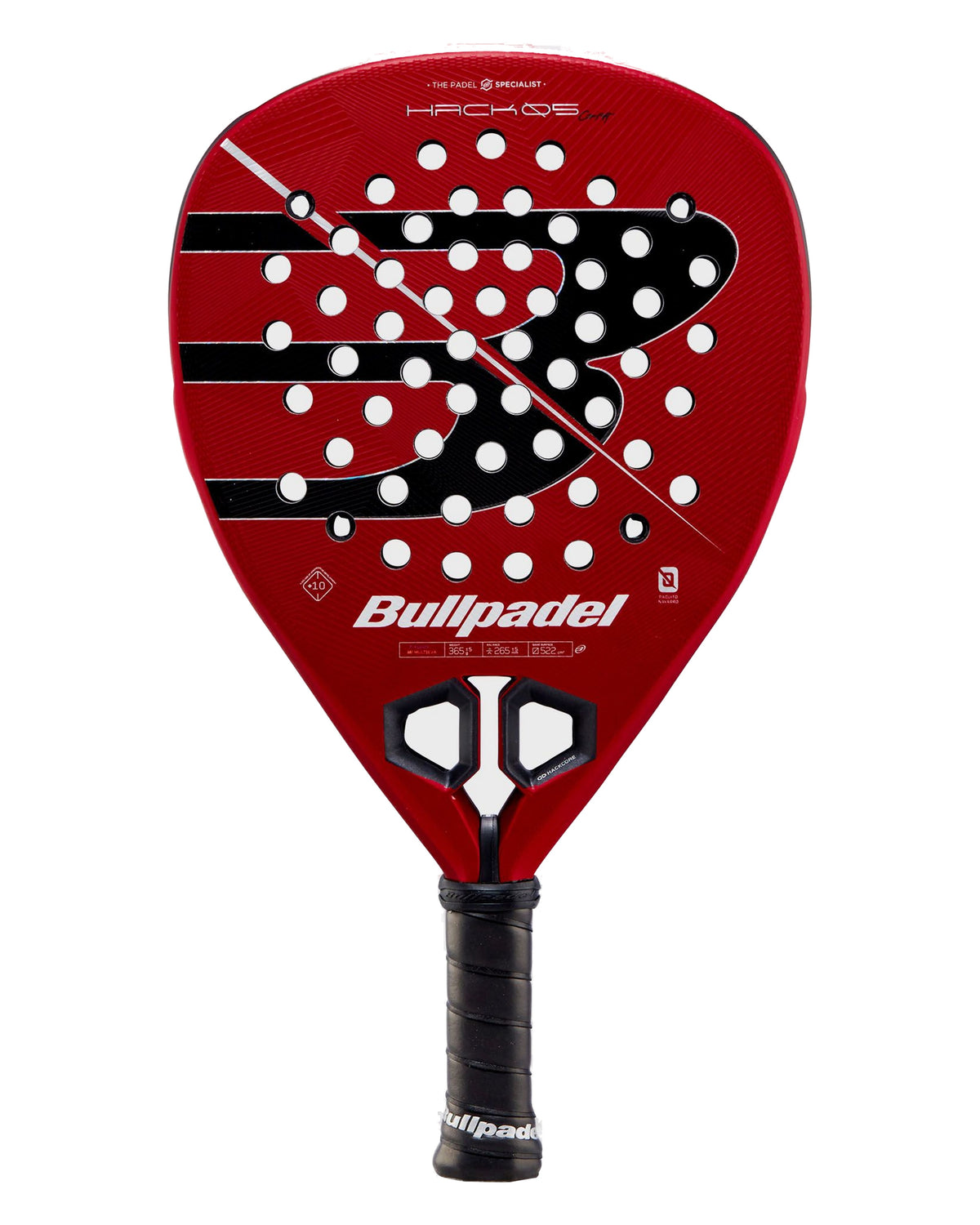 Bullpadel Hack 05 Comfort 2027 Padel Racket, front face with diamond shape