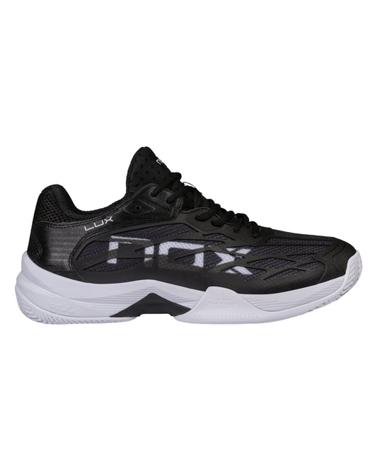 NOX AT10 Lux Padel Shoes - Black/White - Lateral side profile