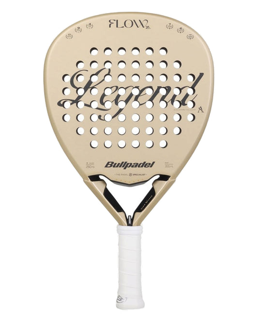 Bullpadel Flow Legend 2027 Padel Racket - Gold Front Face