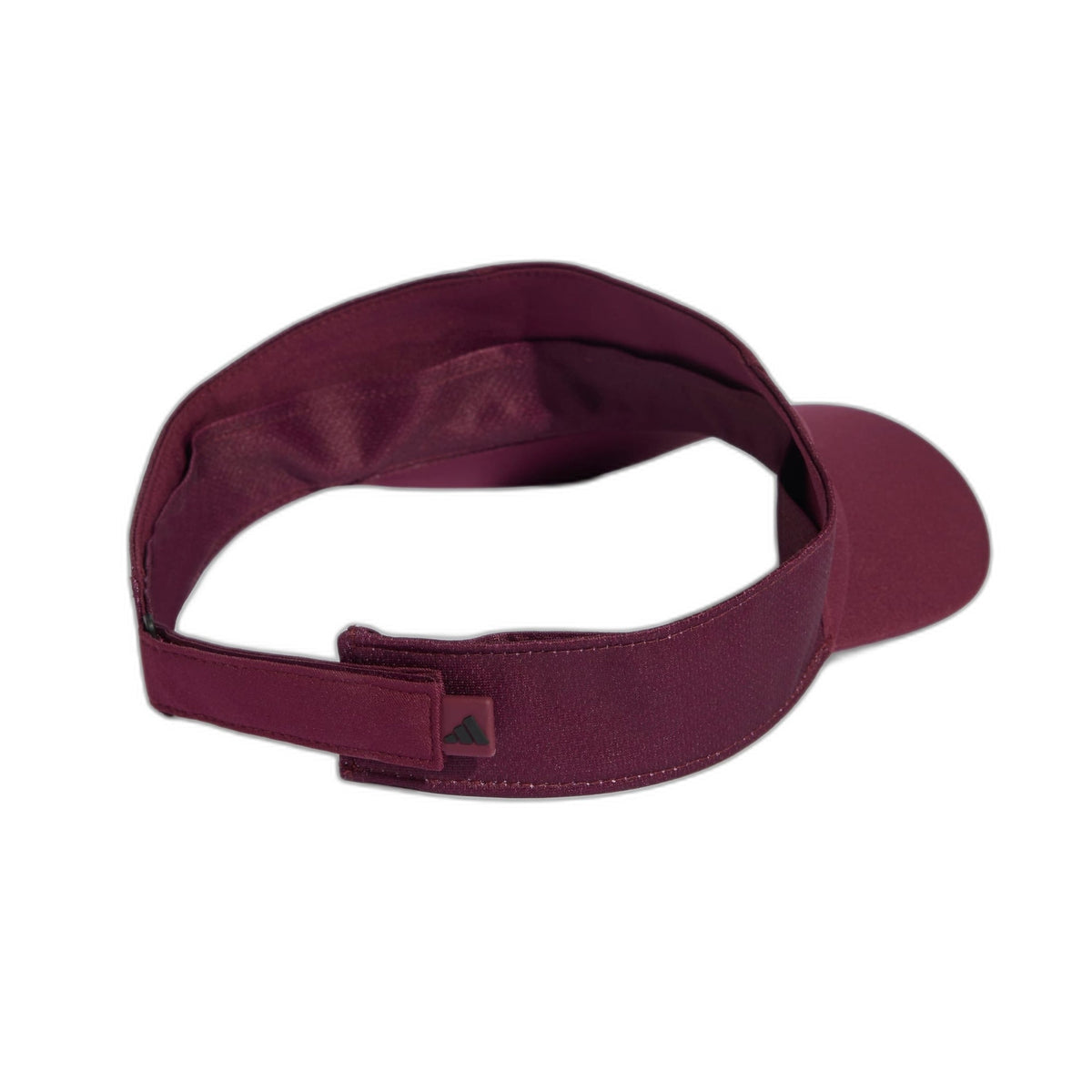 Adidas Climacool Visor, rear view showing the inner sweatband and maroon fabric
