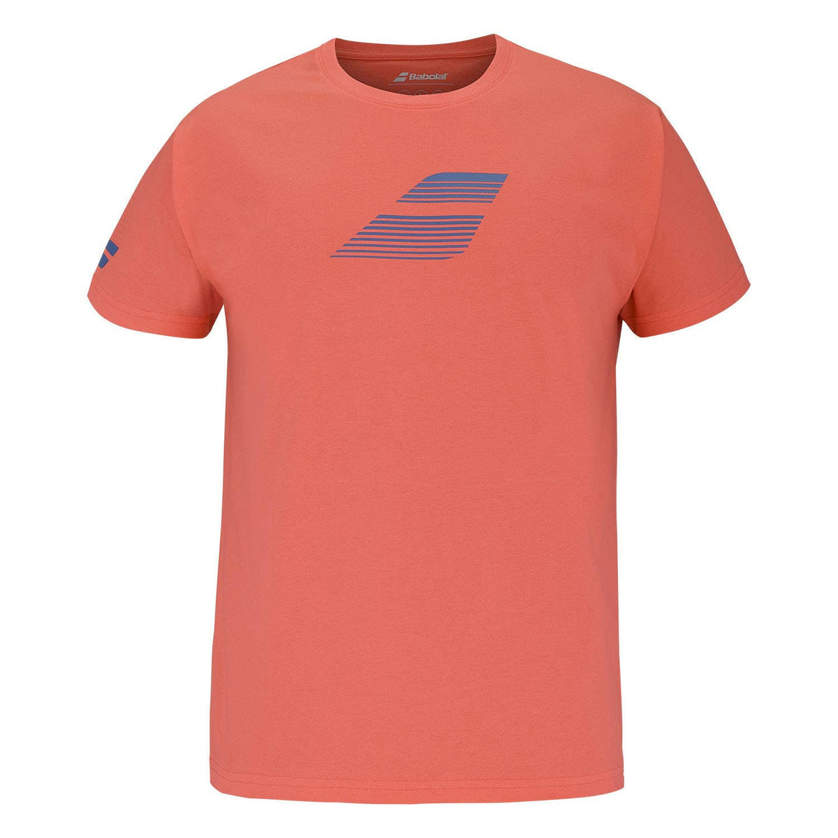 Babolat Exercise Big Flag Padel T-shirt, straight front view showing Big Flag print