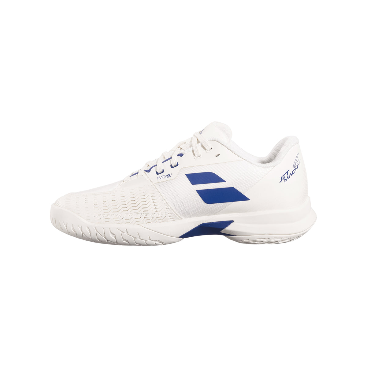 Babolat Jet Mach 4 All Court Shoes Men - Cream/Dark Blue - Medial side