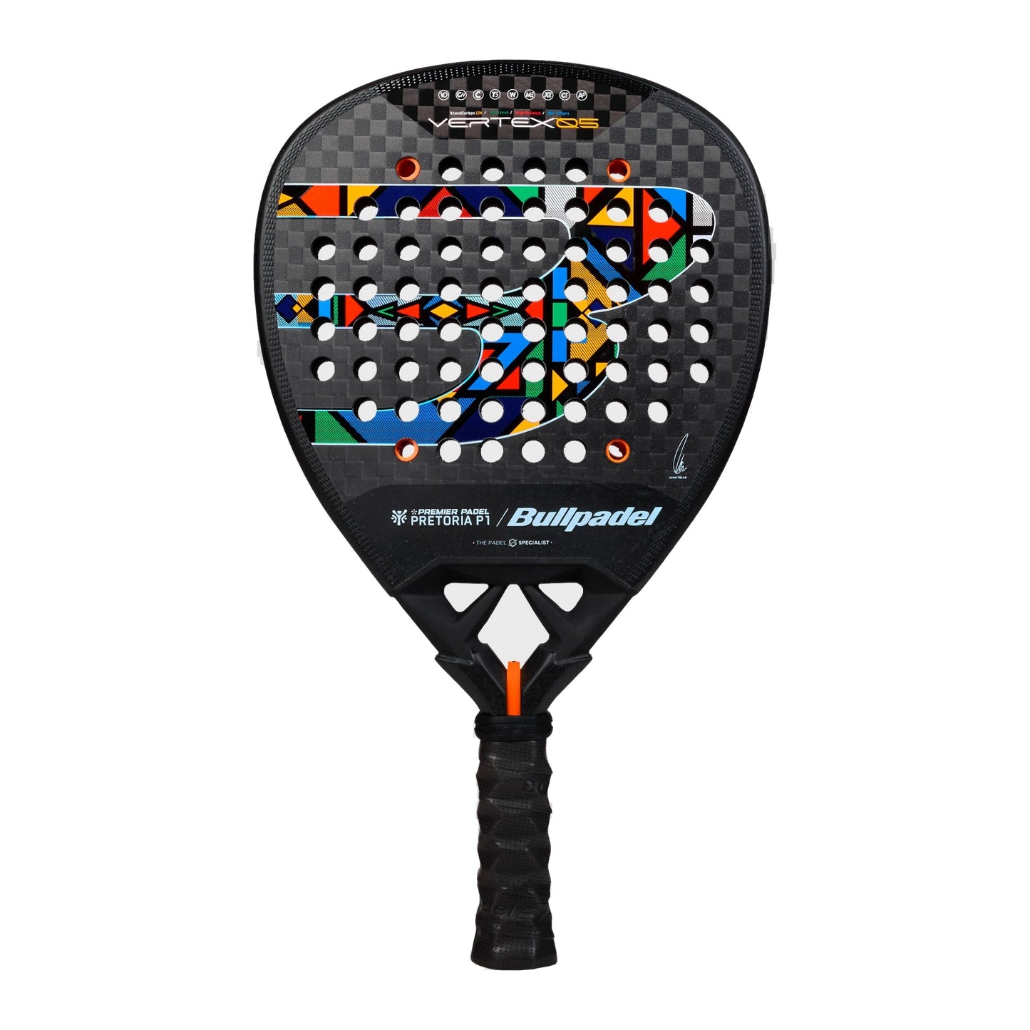 Bullpadel Vertex 05 Pretoria LTD Padel Racket, back full face and handle