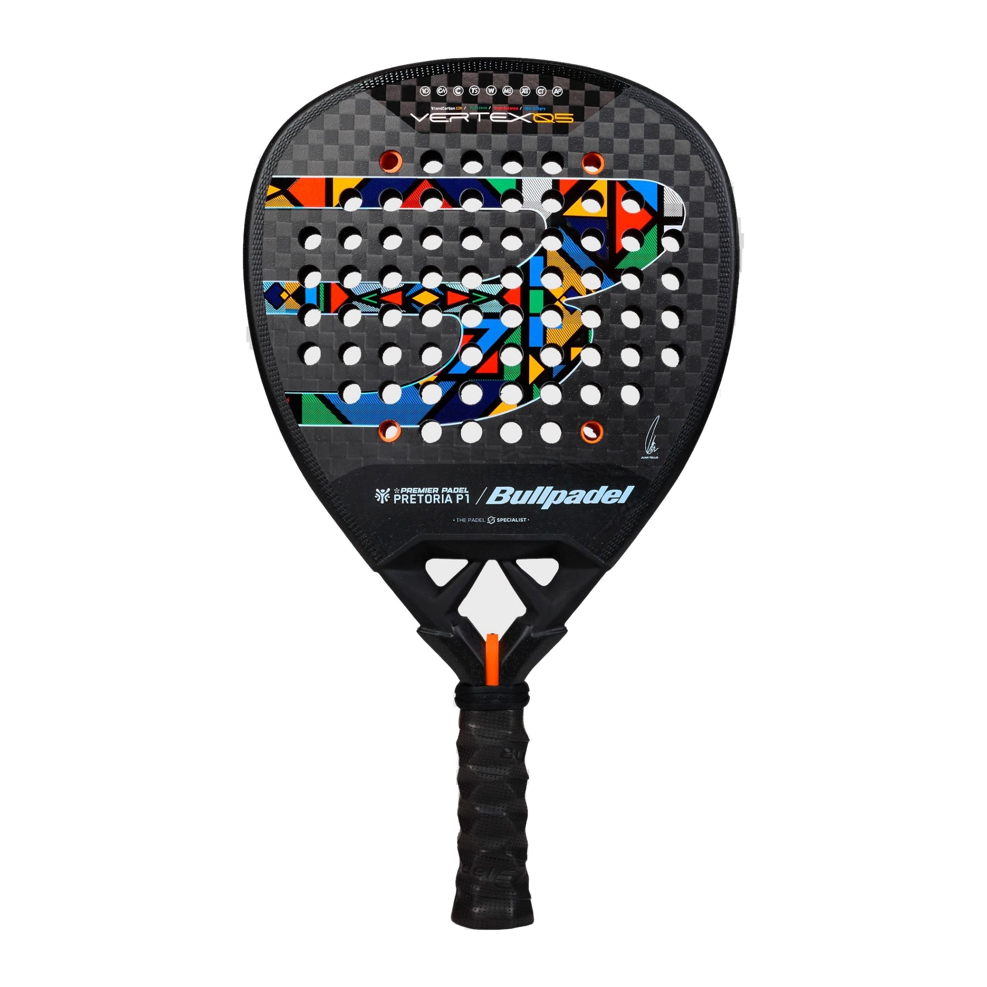 Bullpadel Vertex 05 Pretoria LTD Padel Racket, back full face and handle