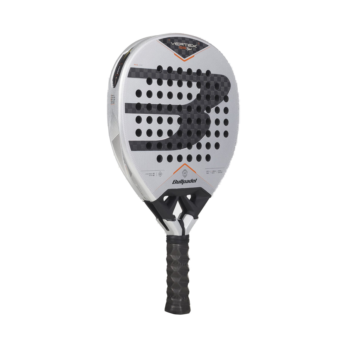 Bullpadel Vertex 05 Hybrid 2027 Padel racket, alternate front three-quarter angle