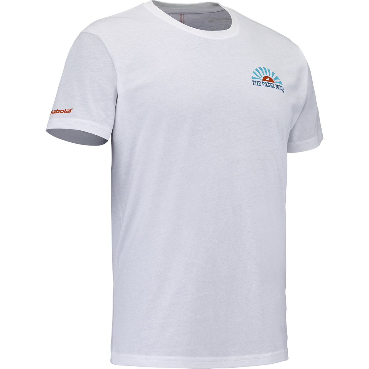 Babolat Perf Cotton T-Shirt Men - White - Three-quarter front