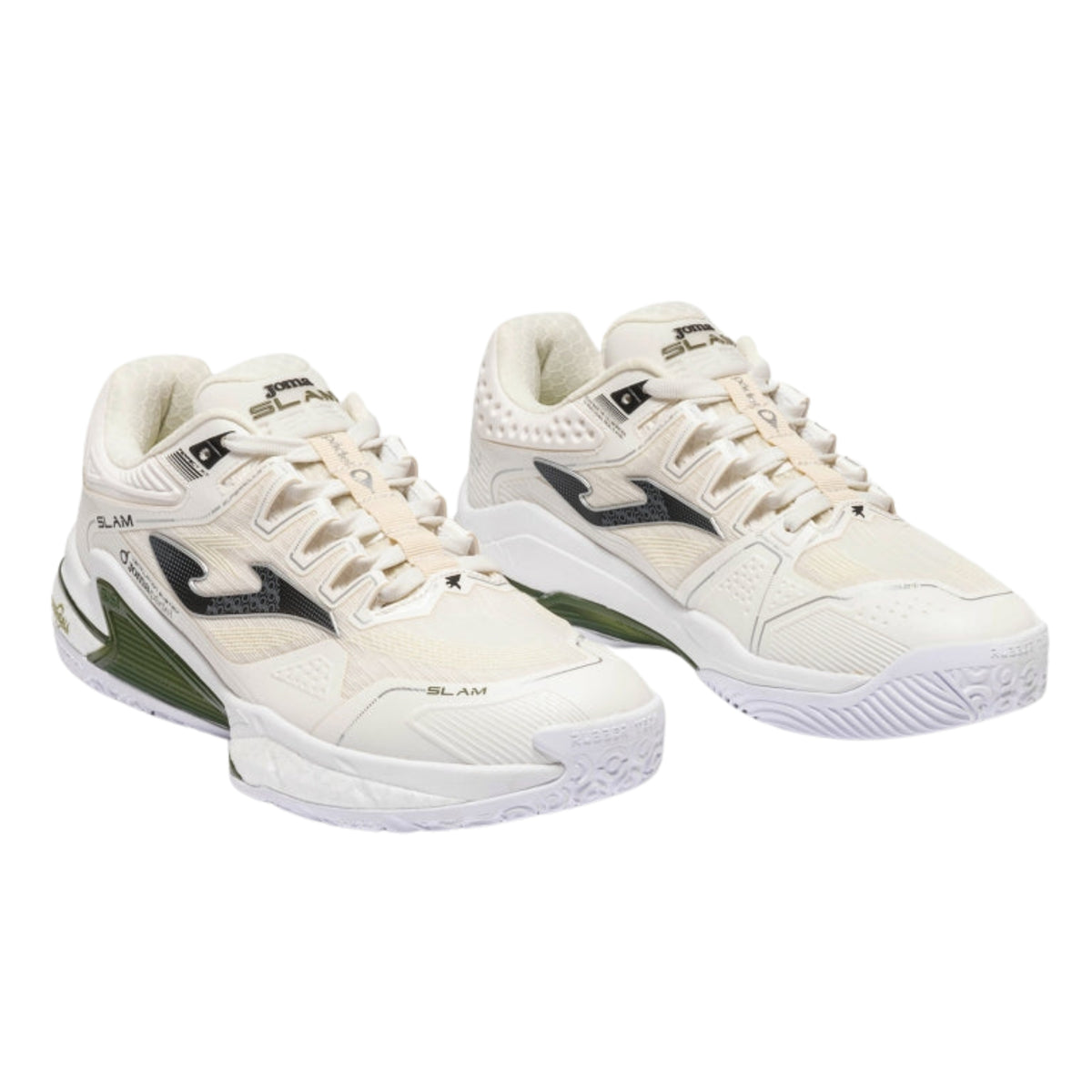 Joma Slam Men 2625 Padel Shoes - Beige - Front three-quarter pair